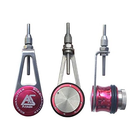Otomin Fishing Bobbin Knotter FG GT RP Line Wire Knotting Tool Fishing Line Winder Assist Knotting Connector Accessories (red) Cover