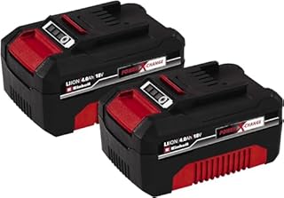 Einhell Oryginalny akumulator Twinpack 4Ah Power X-Change (Li-Ion, 18 V, 2x4,0Ah, nadaje się do wszystkich narzędzi PXC, zarządzanie akumulatorem, cykle ładowania dostosowane do sytuacji)