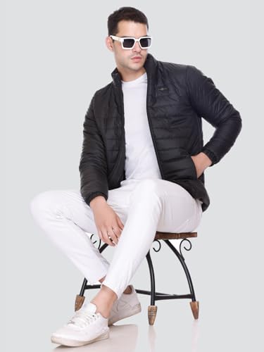 Image of RARE TIMES Men Puffer Jacket | Padded Jacket | Quilted Jacket | Trendy Winter Full Sleeve with Zipper Pocket Jacket (Pack of 1)