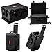 Regetek Waterproof Rolling Hard Case, 24.3 x 20 x 13.5 Inch, Equipment Roller with Wheels/Foam, for cameras Camcorder,Drone, Gear, electronic,tool, Shockproof, TSA Friendly, Inner 20.8
