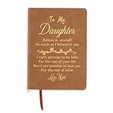 ZuEiiDop Unique Daughter Gifts from Mom Valentines Mothers Day Birthday Gifts for Daughters from Mom To My Daughter Notebook Christmas Graduation Gift for Daughters Adult Journal Gift
