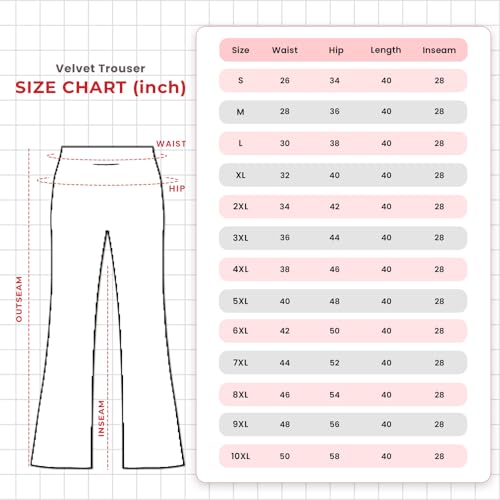 Image of Pink Shell Women's High Waist Bell Bottom Pants in Velvet