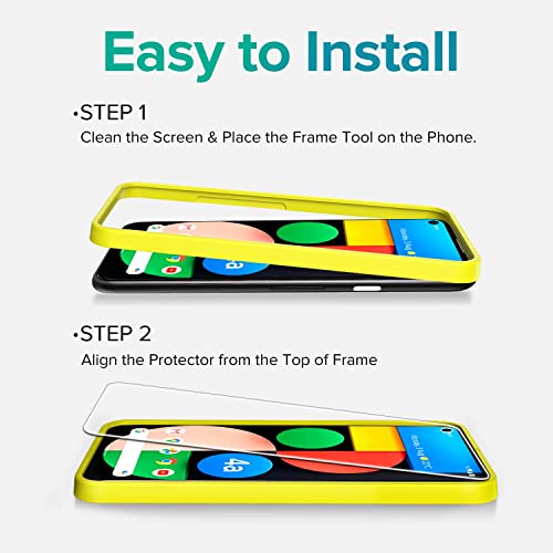 Ivoler [6 Pack] [4 Pack] Tempered Glass Screen Protector For Google Pixel 4A 5G With [2Pack] Camera Lens Protector With [Alignment Frame Easy Installation],Hd Clear Anti-Scratch Film,6.2 Inch #TOP6
