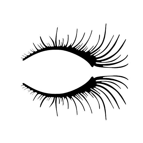 Bismarckber Autocollant de voiture imperméable amovible pour cils Cover