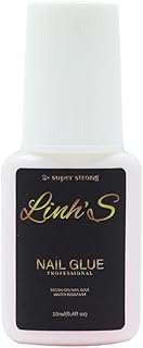 Super Strong Nail Glue for Press on & Nails Tips (10ml) –Linh'S Professional Brush-On Nail Adhesive, Fake Nails | 2X Quick-Dry, Long-Lasting, Water-Resistant Nail Glue | No Lamp Needed