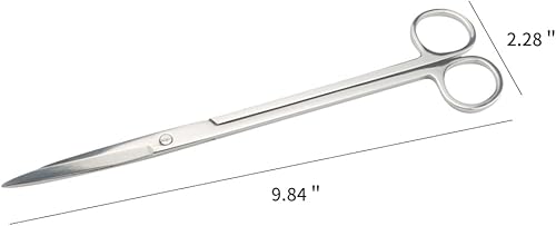 Tijeras de acuario, tijeras de espejo de acero inoxidable para acuario, adecuadas para agua salada, agua dulce, poda de plantas de acuario, peceras,