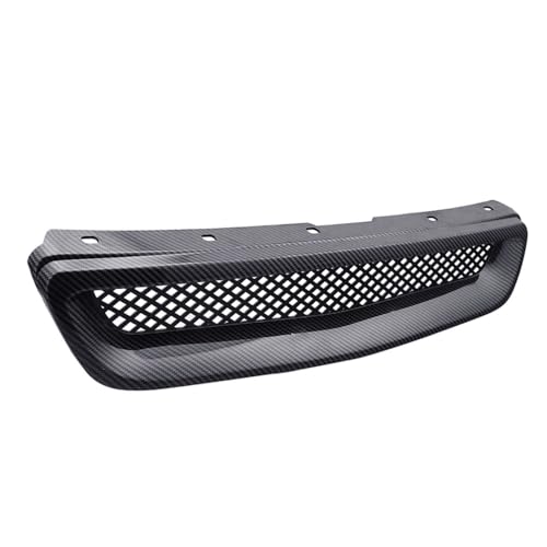 Rejilla de fibra de carbono para Civic EJ/EK, parrilla delantera con malla ventilada JDM