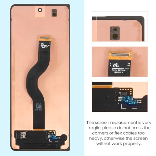 Original Screen Replacement for Samsung Galaxy Z Fold 4 5G Back Cover for Galaxy Z Fold 4 F936U F936Ul F9360 F936W F936B F936B/DS Touch Screen LCD Display Digitizer (6.2" Black Outer Small Front) by ARSSLY - Image 3