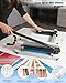 12 Inch Heavy Duty Guillotine Paper Cutter,Cuts 400 Sheets A4 Paper,Solid Steel Construction with Imperial Sizing & Dual Safety Features,Industrial Stack Paper Trimmer for Offices,Schools,Print Shops