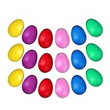 LIUJZZJ 24 Stücke Egg Shaker Set Maracas Eier Musical Eier Ei Shakers Kunststoff Eier für Kinder Party Supplies Musical Spielzeug 6 Farben