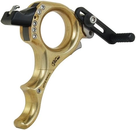 Tru Ball Archery Abyss Brass 3 Finger Release, Gold, Left Hand/Right Hand, Medium