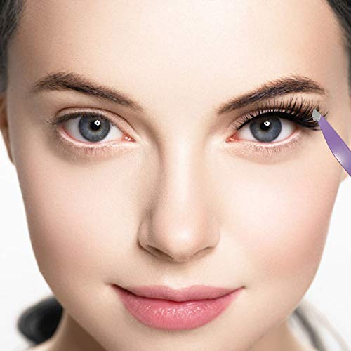 Best Mini Eyebrow Tweezers Set - Professional Stainless Steel Tweezers For Travel, Best Precision Tweezers For Eyebrows - Great Precision For Facial Hair Removal, Portable For Outdooring (White) #TOP5