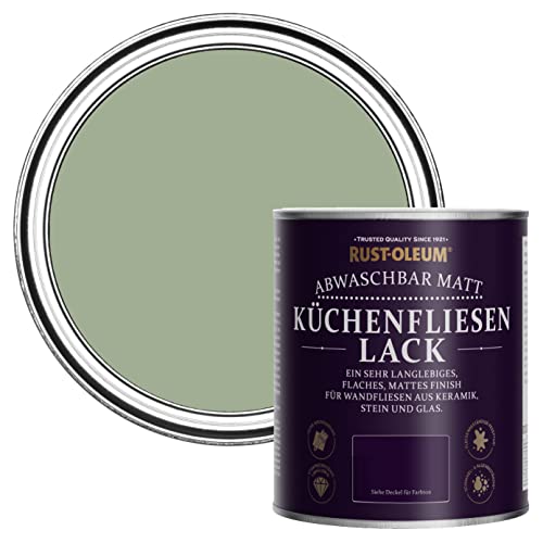 Rust-Oleum abwaschbare Küchenfliesenlack in grün mit Matt Finish - Khaki Grün 750ML