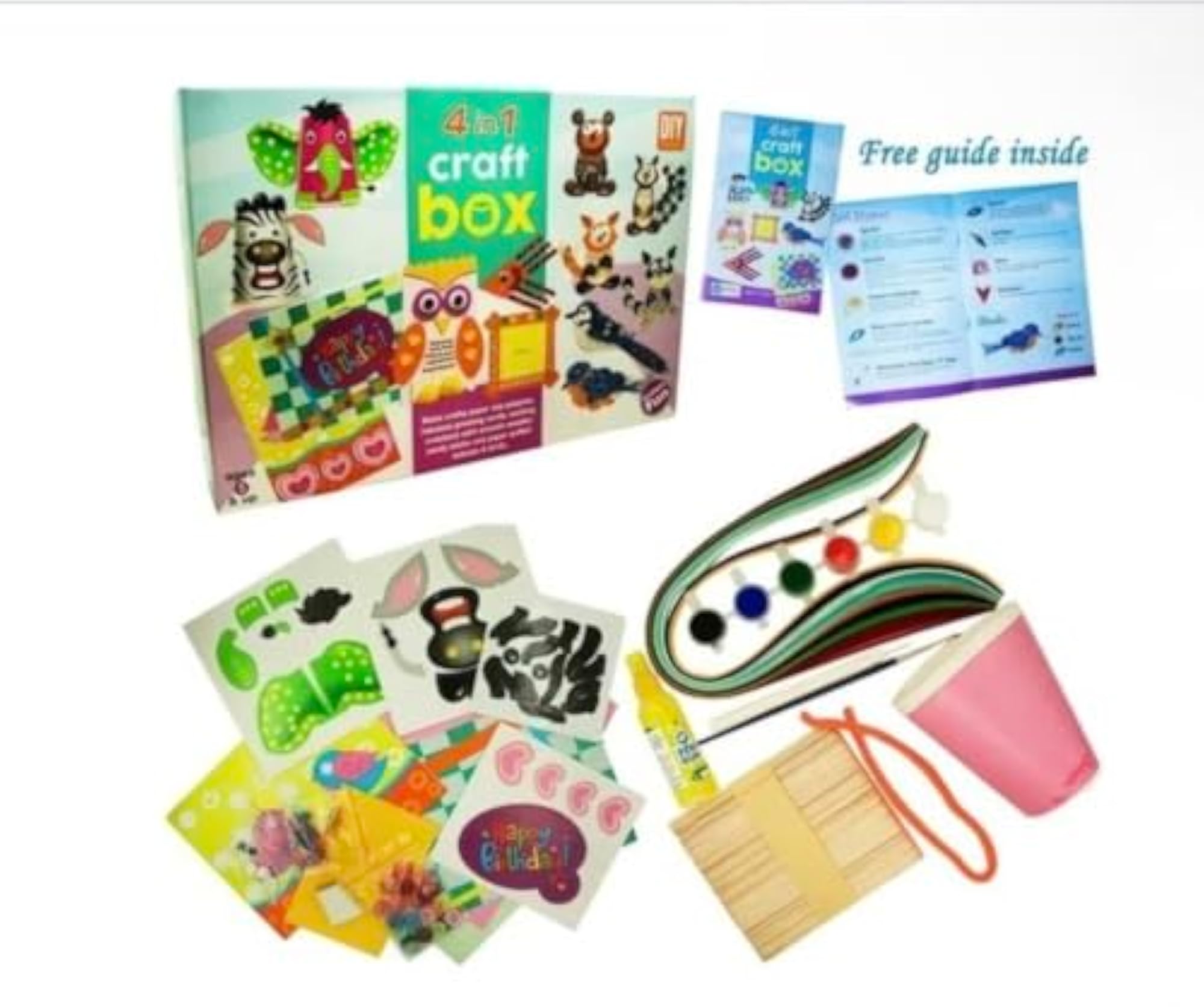 4-in-1 DIY Craft Box for Kids