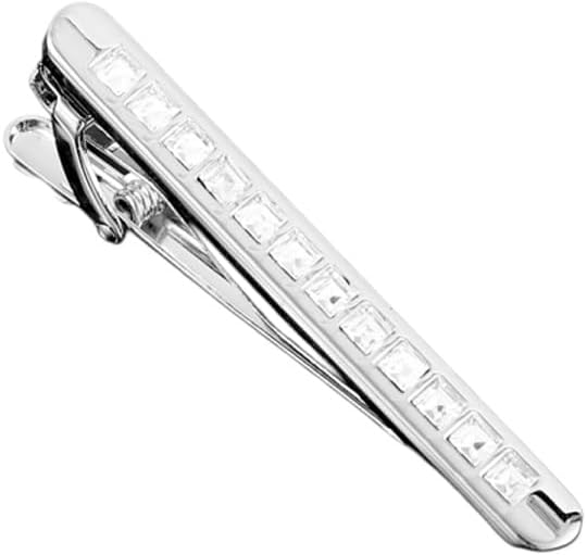 Men's Premium Luxury Crystal Agate Tie Clip Fashionable Characteristic Suit Pin Zirconium