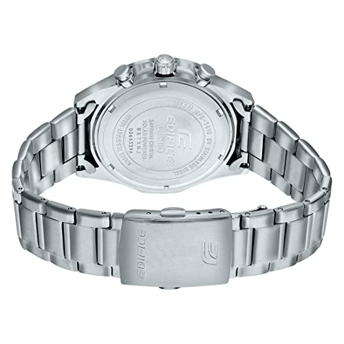 Casio Edifice EFR-573D-2AVUDF Blue Analog Dial Silver Stainless Steel Band Men's Watch Chronograph 100M Water Resistant EX541 - Image 4