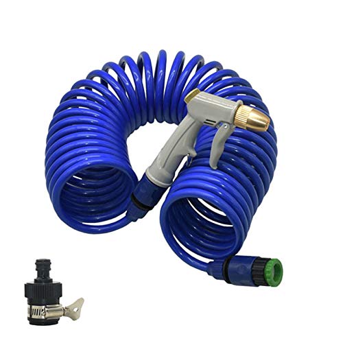 Raccords d'irrigation, HoseCouplingGarden Pistolet à eau Buse de tuyau avec tube à ressort EVA Arroseur d'irrigation de jardin Kit multifonctionnel de pulvérisateur d'eau de lavage de voiture (Color :