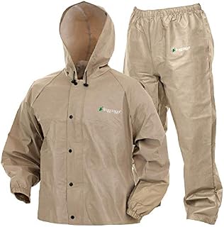 Frogg Toggs Men's Pro Lite Waterproof Rain Suit, Khaki, Medium/Large