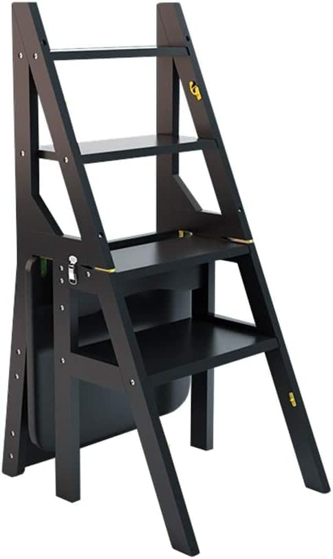 Escabeau Adulte en Bois pour Cuisine et Salle de Bains Pratique et Pliant
