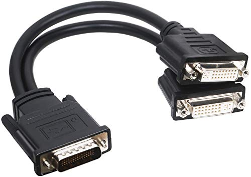 Zhiyuen® Dms-59 To Dvi Splitter 59 Pins To 2 * Dvi 24+5 Cable Connector For Dual Monitor Setups Or As A Dvi Adapter Y One Sub-Two Transfer Cable-10 Inch #TOP10