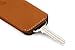 Bellroy Key Cover (Slim Leather Key Organizer, Minimalist Bifold Design with Magnetic Closure, Holds 2-4 Keys) - Caramel