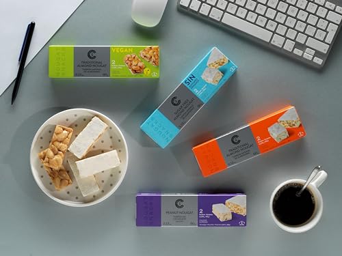 Castillo de Jijona Imperial Nougron Snack ohne Zucker, 60 g, Snacks de Nougat, ausgewählte Mandel, glutenfrei, hochwertige Qualität, handwerkliches Rezept, Spanien (Jijona)