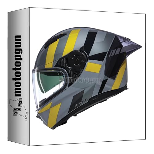 Casque moto Nolan N60-6 intégral grande taille XXXL gris orange pour longs trajets