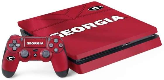 Skinit Decal Gaming Skin Compatible with PS4 Slim Bundle - Officially Licensed University of Georgia Bulldogs Logo Design