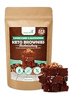Simply Keto Lower Carb* Brownie Backmischung ohne Zuckerzusatz - Brownie Mix für eine Brownie Backform, einen Tortenboden oder 12 Muffins - 100% Keto - Sojafrei & Glutenfrei