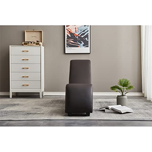 Kingway Furniture Kolar Faux Leather Yoga Chaise Lounge Chair, Relaxation, Streching, In Brown #TOP7