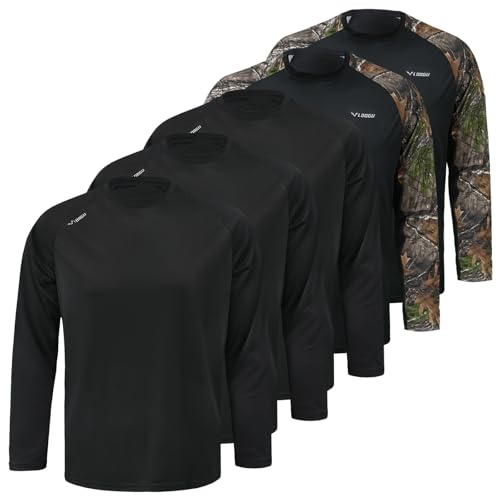 LOOGU Men's UPF 50+ UV Sun Protection SPF Rash Guard Lightweight Long Sleeve Shirts Outdoor for Fishing Hiking Swimming Running