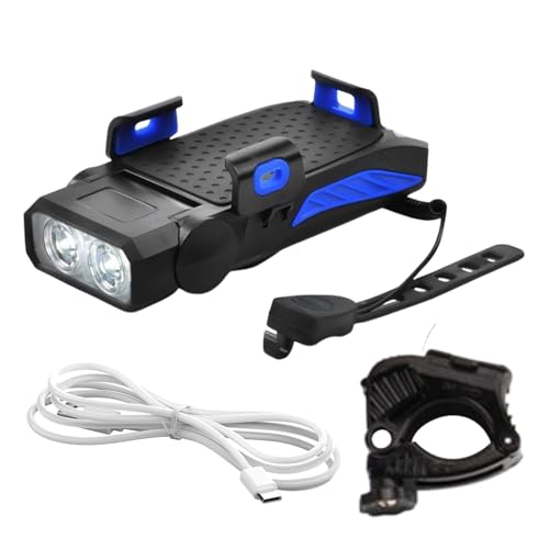 Support de téléphone avec lumières pour vélo et avertisseur sonore pour vélotaf nocturne
