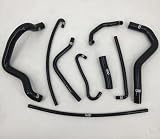 High Performance Silicone Radiator Hose Kit Clamps Compatible With SUZUKI GSXR 600 2004-2005 GSXR 750 2005 (Black)