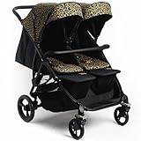 Poussette double haute capacité de poids : avec une limite de poids robuste de 22 kg par siège, cette poussette double nouveau-né offre une option double poussette nouveau-né, offrant fiabilité et sécurité dès la naissance. Idéal pour les familles en pleine croissance à la recherche d'une poussette double durable.