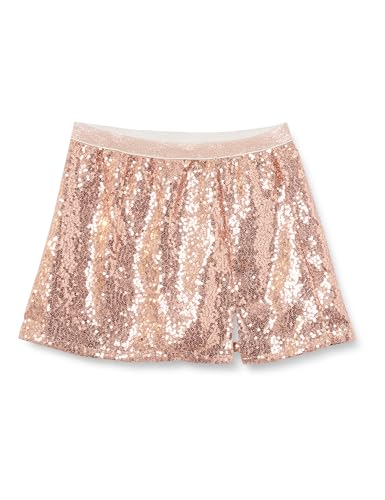 Jupe filles rose à sequins Koton avec short doublé pour fêtes et anniversaires