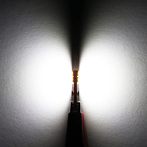 PHINLION 194 LED Light Bulb 6000K White, Super Bright 168 2825 W5W T10 Wedge 8-SMD Chipsets LED Replacement Bulbs for Car Dome Map Door Courtesy License Plate Dash Instrument Lights, Pack of 4