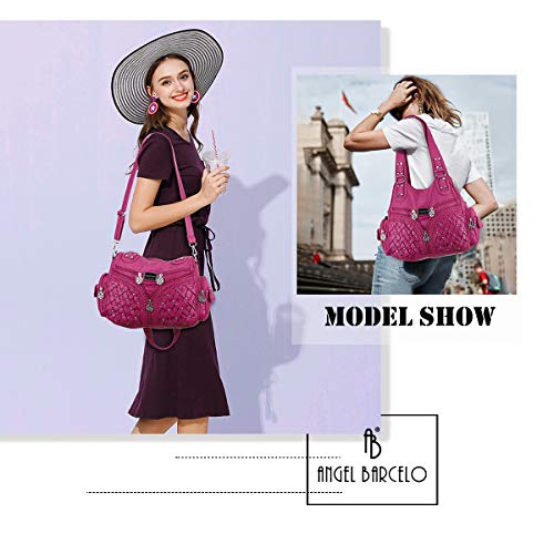 Image of Angel Barcelo Purses for Women Large Shoulder Bag Soft Hobo Bags for Women