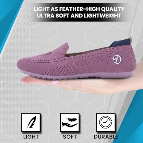 Image of DOCTOR EXTRA SOFT Flexible Memory Foam Women's Shoes for Walking Gym Training | Casual Sports,Slip-On,Lightweight Lace up Jutis Bellies Classy Ballerina for Ladies and Girls New-D-1003