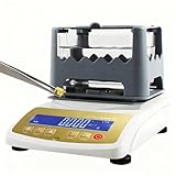 Probador de pureza de oro, kit automático de prueba de oro, medidor de densidad de oro, rango de densidad de 0,001 ~ 99,999 g/cm³, pantalla LCD de luz azul | Medidor de densidad de pureza Pro Gold de