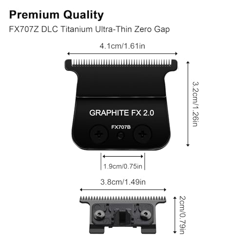 DLC Lâminas de reposição para aparador BaByliss PRO Barberology, DLC 2.0 lâmina de aparador para apa