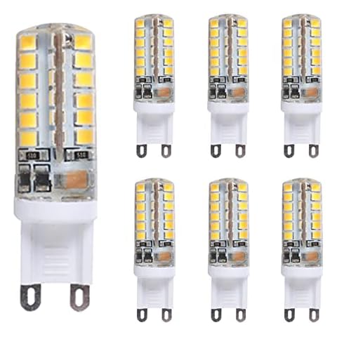 JETENCN G9 LED Bulbs, 7PCS Warm White Capsule Lights 3W LED Lamps 48LEDs 2835SMD 350 Lumens 360° Beam Angle Energy Saving for Home Lighting Cover