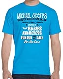 Rabies Awareness Fun Run Pro-Am Race for The Cure Shirt (Blue, Small)