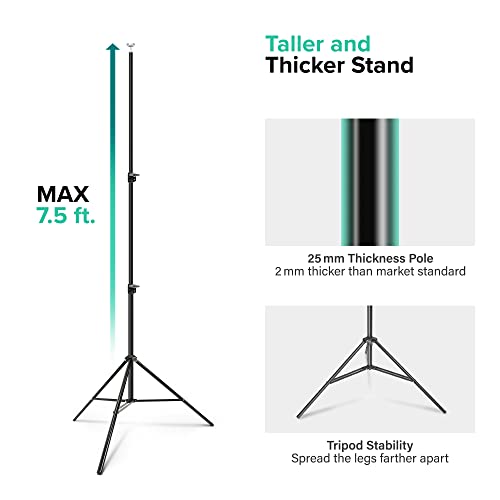 Julius Studio 30 Feet Max Crossbar, 250° Rotatable Angle, Triple Wide Telescopic Backdrop Stands, Background Support System With 10 Spring Clamps And 4 Counter Weight Sand Bags, Jsag795 #TOP4