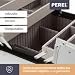 Imagen de Perel Maletín de herramientas de aluminio 360 x 220 x 250 mm con bandejas cantilever