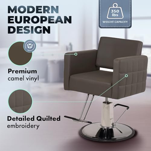 Buy-Rite-Salon-Spa-Equipment-Icon-Styling-Chair-for-Professional-Salons-and-Barbers-Features-a-Wide-Seat-with-Quilted-Design-Strong-Frame-Hydraulic-Pump-Gray-YLG-192-GRY