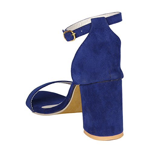 Image of Misto Women's and Girl's Formal Casual Suede Leather Block Heel Sandal