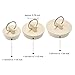 Hicarer 6 Pieces Rubber Sink Stopper Set Drain Stopper Plug with Hanging Ring for Bathtub, Kitchen and Bathroom, 3 Sizes, White