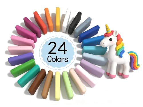 BOHS Pâte à modeler en mousse Pro, autodurcissante, 24 couleurs, 1,2 kg – vue 7