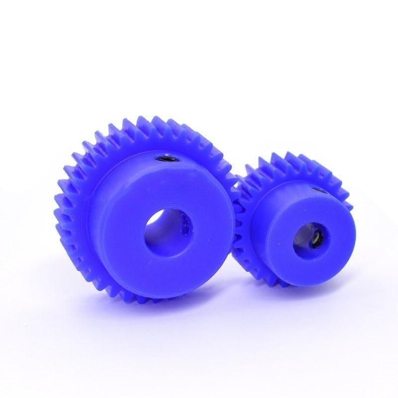 Engrenage droit en Nylon bleu de haute précision alésage 12mm module 1 - 7