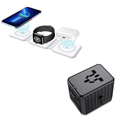 Criacr 3 In 1 Foldable Wireless Charger With Travel Adapter #TOP30